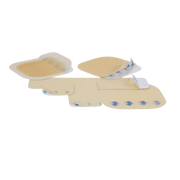 Assorted OsmoCol Hydrocolloid Dressing shapes and sizes for effective wound management and enhanced healing environment.
