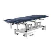 Five Section Treatment Couch No Postural Drainage, Navy Blue, flat position