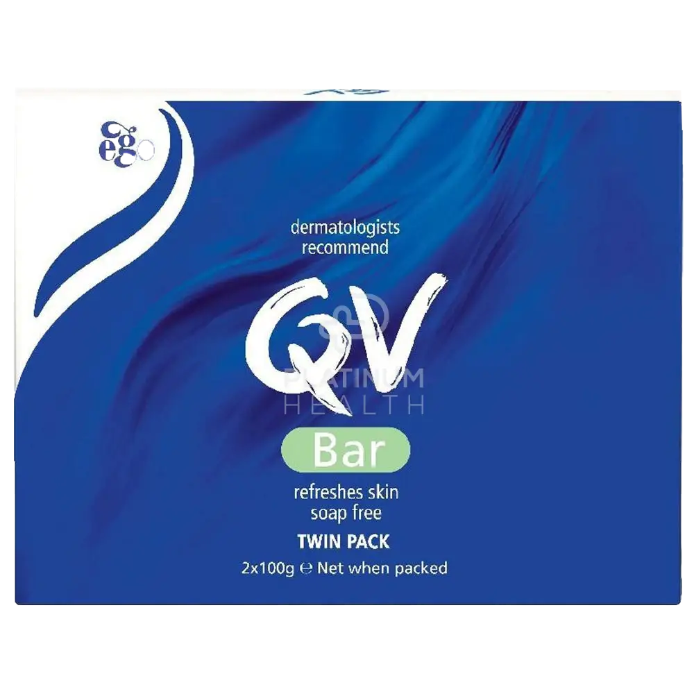 Qv Cleansing 2 X 100G Bar & Bathing
