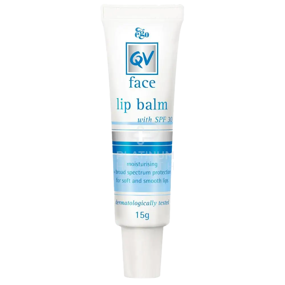 Qv Face Lip Balm 15G Spf30 + Moisturisers Creams & Gels