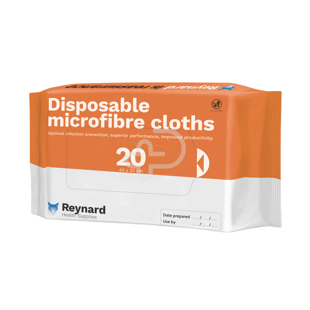 Reynard Disposable Microfiber Soft Pack 40Cm X 32Cm Cloths Surface Cleansers & Wipes
