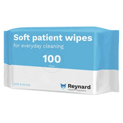 Reynard Everyday Soft Patient Wipes in resealable soft pack, designed for gentle, full-body cleansing with soft, non-woven fabric suitable for sensitive skin.