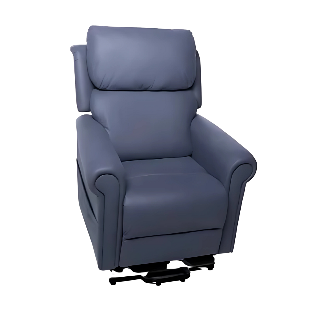 Royale Medical Chadwick Soft Touch Fabric Lift Chair in neutral fabric with dual motor recline and ergonomic cushioning.