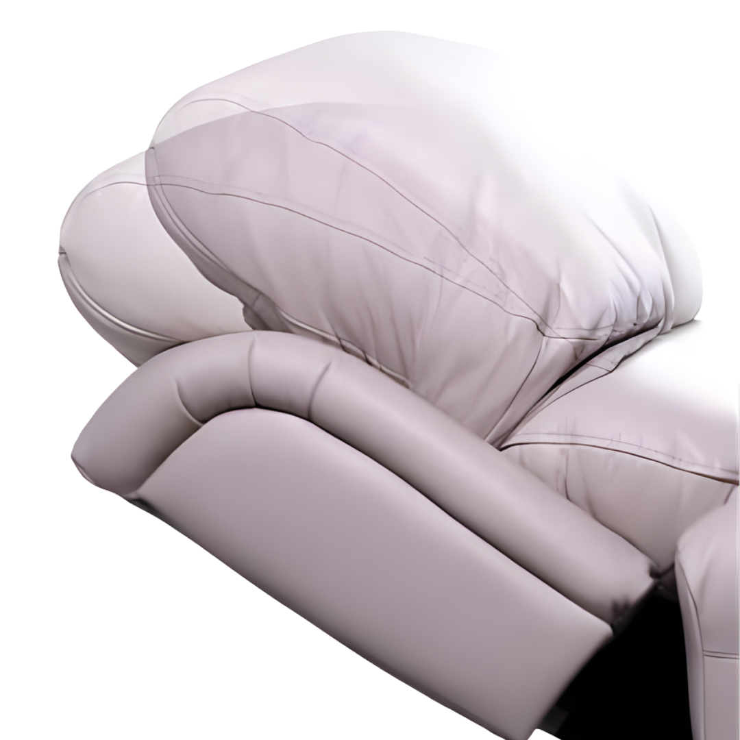 Royale Medical Chadwick Quad Motor Leather Lift Chair in Oxford Plush – premium reclining chair with head and lumbar support.