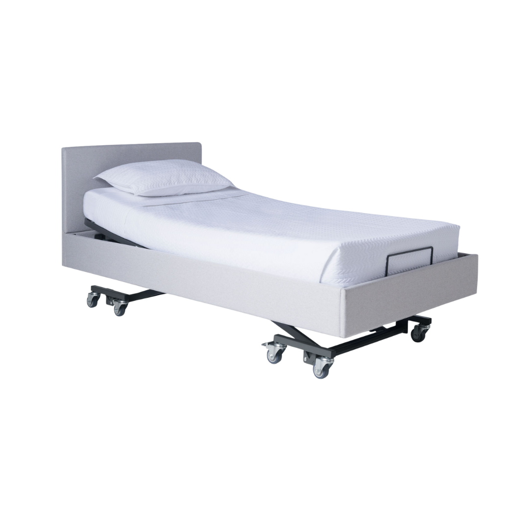 Royale Multi-Motion Trendelenburg Bed with sleek design and adjustable features for superior comfort and clinical care.
