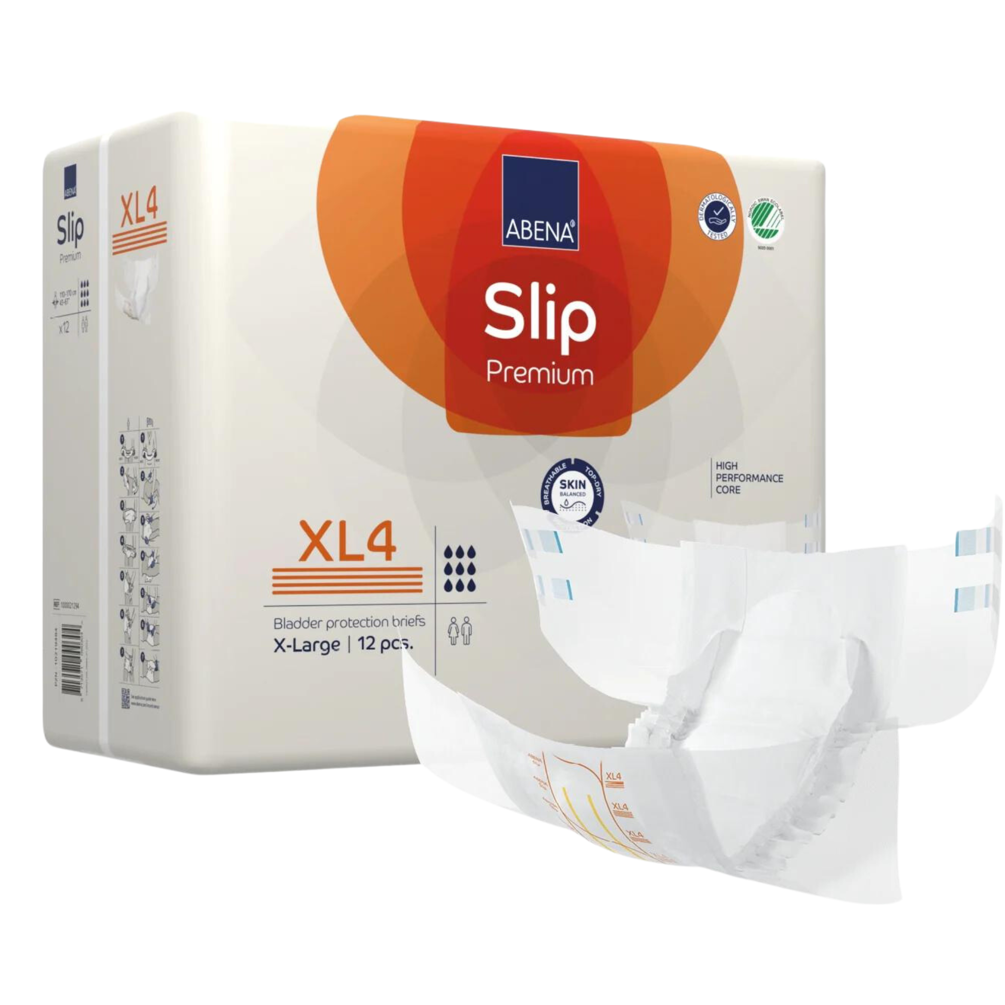 Abena Slip Xl4 4000Ml 100-170Cm Disposable Pads Pants & Liners