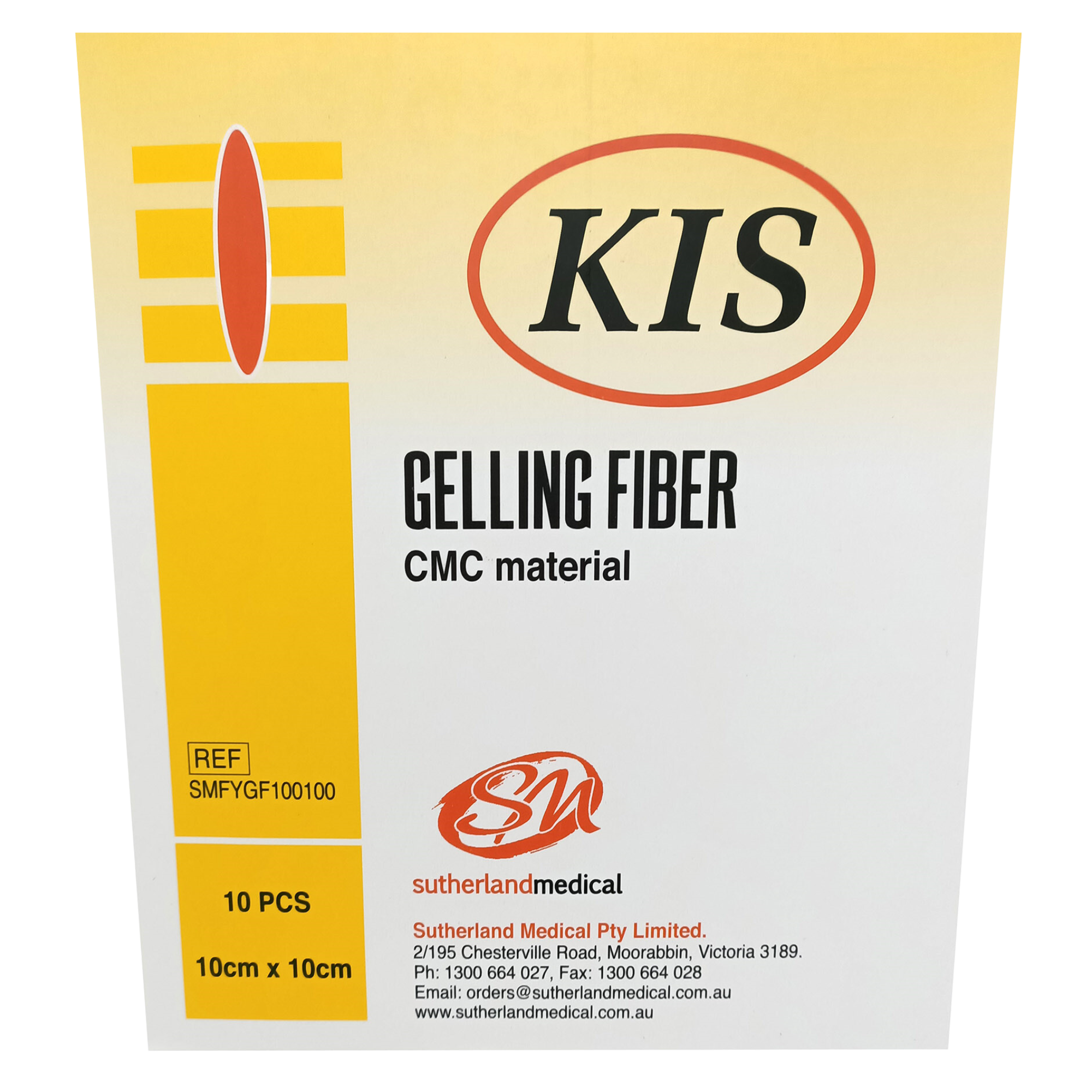 Kis Gelling Fibre Dressing 10 X 10Cm Others