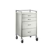Stainless Steel Anaesthetic Trolley Four Drawer Medical Carts & Trolleys