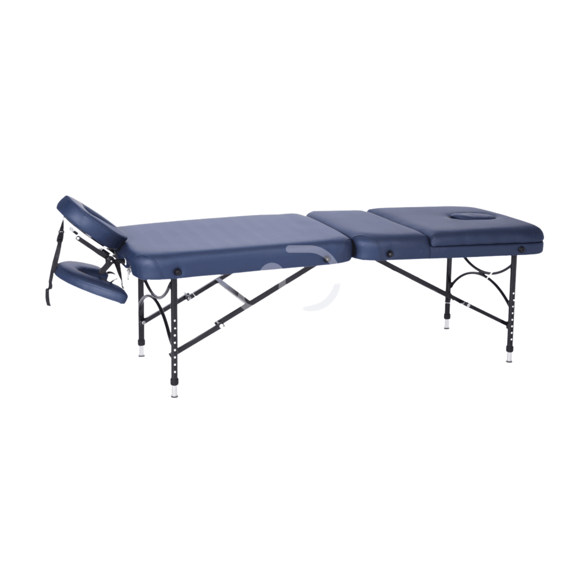 Three Section Portable Massage Table Navy Blue Examination Couches & Tables
