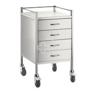 Stainless Steel Trolley Four Drawer Medical Carts & Trolleys