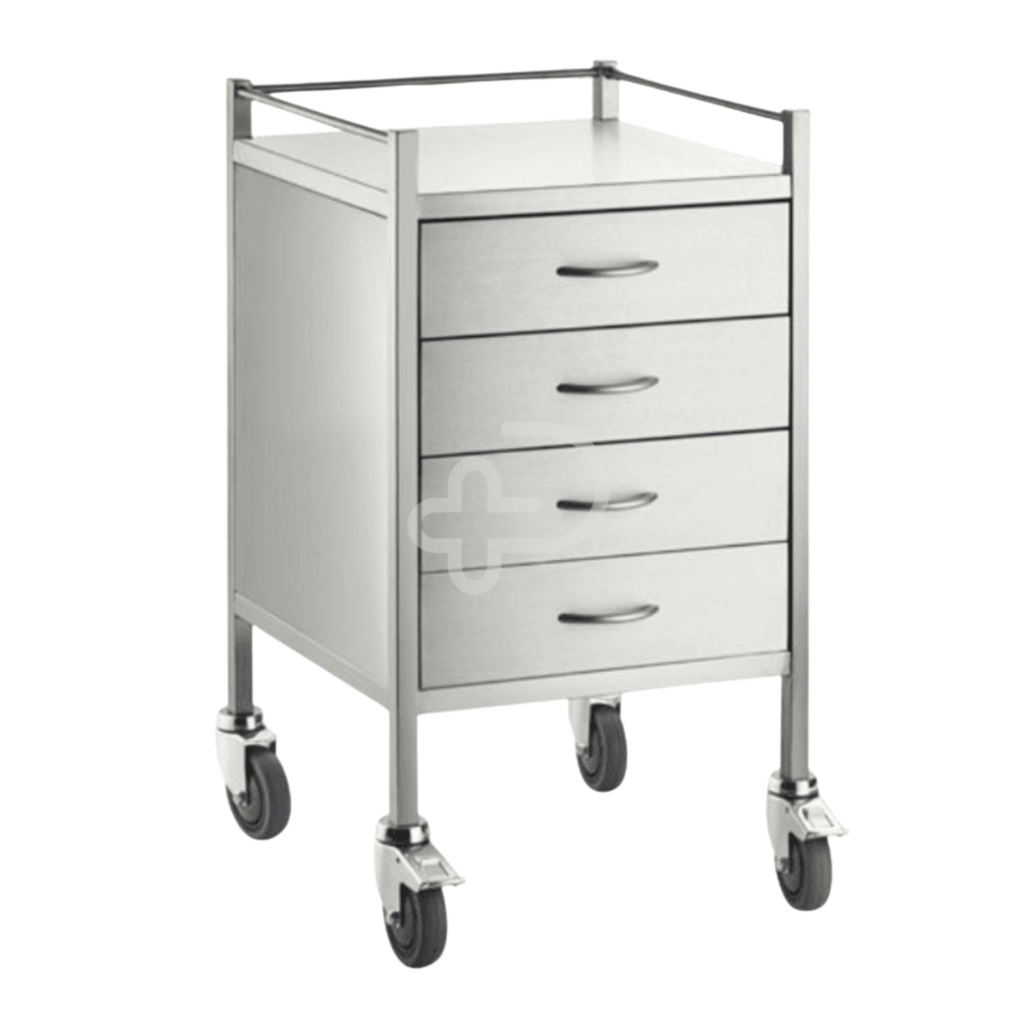 Stainless Steel Trolley Four Drawer Medical Carts & Trolleys