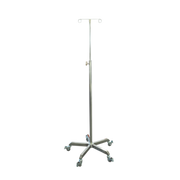 Stainless Steel Iv Stand Two Hook Stools Bed Screens & Stands