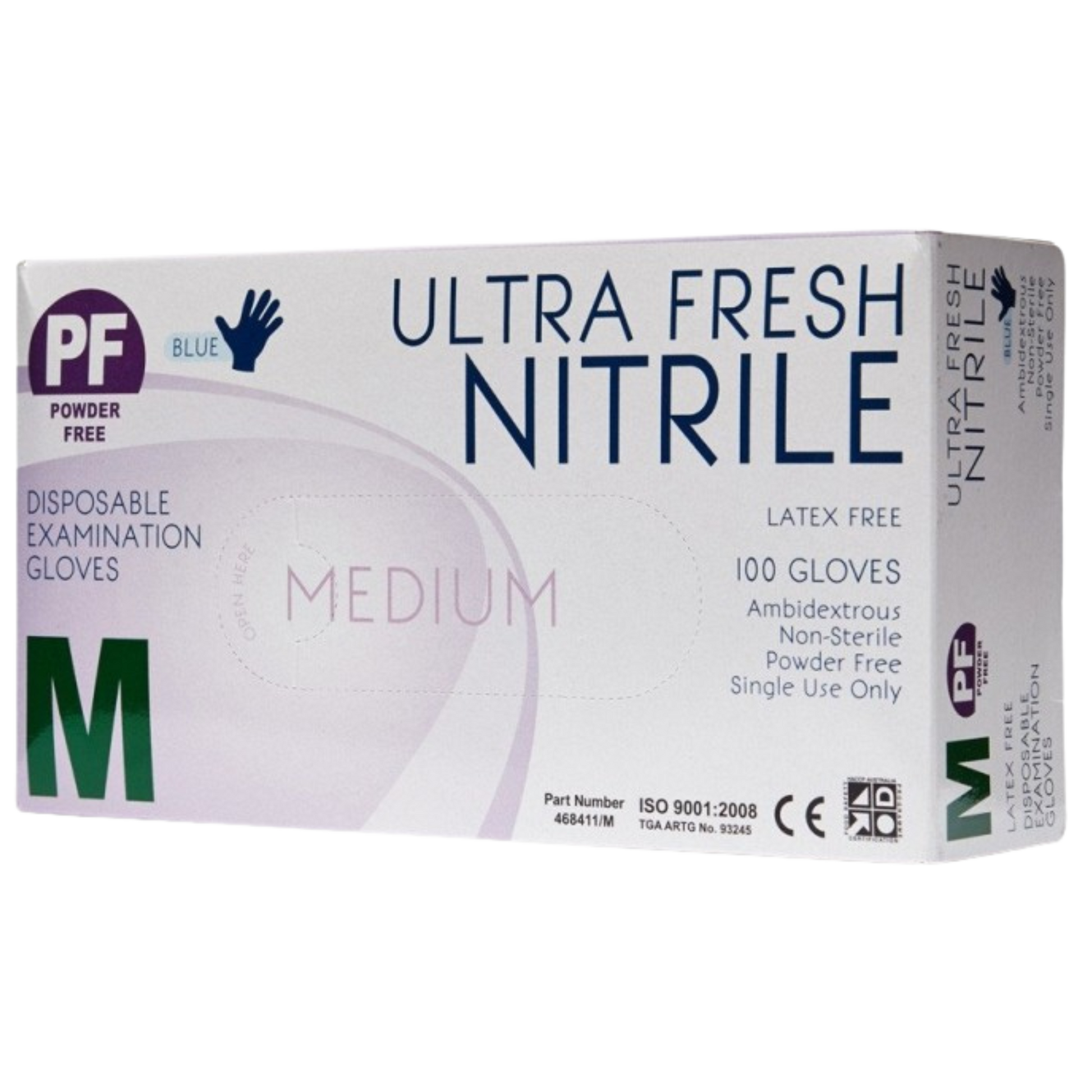 Ultra Fresh Examination Blue Nitrile Powder Free 5.5G Disposable Glove Gloves