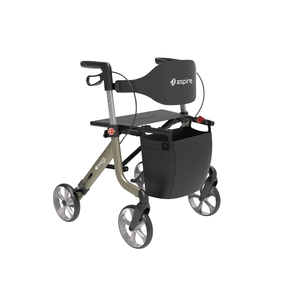 Aspire Vogue Lightweight 2 Seat Aluminium Champagne